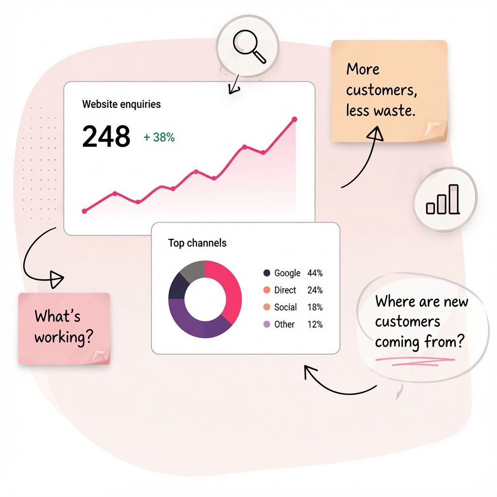 Data and growth illustration